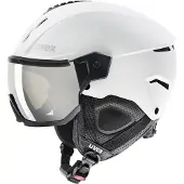 Uvex Instinct Visor, skihjelm med visir, hvid