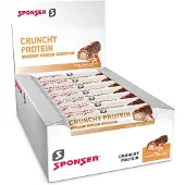 SPONSER Crunchy Proteinbarboks Hindbær 50g 12 Enheder