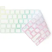 PHILBERT KB Cover MacBook Pro 13-16’’ 2019-2022, TRNSP/Rainbow