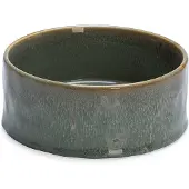 Designed By Lotte keramisk hundeskål, grøn - 2 x 800 ml, Ø 16 x H 6 cm
