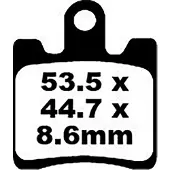 EBC Sfa Series Organic Sfa283/4 Bremseklodser