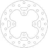Moto-Master Brake Disc Round Front 110334