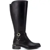 Carmela Carmelatil kvinder. 16202001-NEGRO Læderstøvler 162020 sort (36), 3-5 cm, Lynlås, Casual