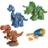 Tachan Dinosaurs 3-pakke Med Manuel Og Elektrisk Skruetrækker