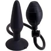 Seven Creations Inflatable Butt Plug Black M