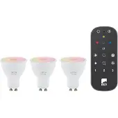 Eglo CONNECT.Z SÆT FJERNBETJENING + 3 GU10 opal SMART pærer M/FARVER(RGB) OG TUNABLE WHITE