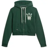 Superdry Superdrytil kvinder. W2012164A Athletic Essentials Sweatshirt grøn (L), Casual, Bomuld