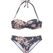 Sunseeker Bikini beige / pink / sort