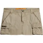 Superdry Superdrytil kvinder. W7210305A Nederdel Utility Parachute taupe (M), Casual, Bomuld, Gråt