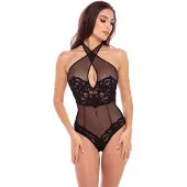 Rene rofe Midnight Halter Teddy Black