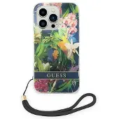 GUESS GUOHCP14XHFLSB iPhone 14 Pro Max 6,7 "blå / blå hardcase Blomsterrem