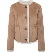 Pepe Jeans Pepe Jeanstil kvinder. PL402471 Vendbar jakke Caylin brun (L), Casual, Polyester