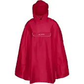Vaude Valdipino, poncho, mørkerød