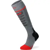 Lenz - Varmesokker - Heat Sock 5.1 Toe Cap Slim Fit Grise / Rouge til UnisexUld - Størrelse 31-34 - Grå