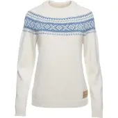 Dale of Norway Vågsøy, sweater, dame, hvid/lyseblå