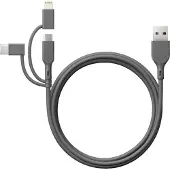 GP 3-in-1 USB-kabel, USB-C + Micro-USB + Lightning, 1m 4891199206313 Modsvarer: N/A