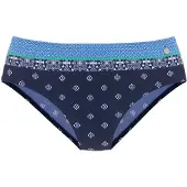 LASCANA Bikinitrusse blå / navy / grøn / hvid