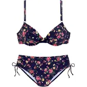 LASCANA Bikini navy / gul / smaragd / rød