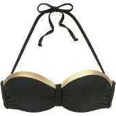 LASCANA Bikinioverdel 'Elodie' guld / sort