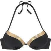 LASCANA Bikinioverdel gylden gul / sort