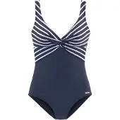 LASCANA Badedragt navy / hvid