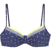 LASCANA Bikinioverdel marin / lemon / hvid