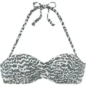 LASCANA Bikinioverdel oliven / hvid