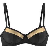 LASCANA Bikinioverdel guld / sort