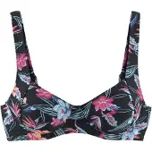 Kangaroos Bikinioverdel lyseblå / fersken / fuchsia / sort