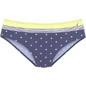 LASCANA Bikinitrusse navy / gul / hvid