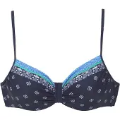 LASCANA Bikinioverdel marin / azur / lysegrøn / hvid