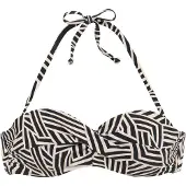 LASCANA Bikinioverdel beige / sort