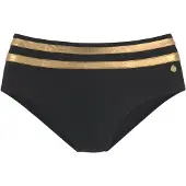 LASCANA Bikinitrusse 'Elodie' guld / sort