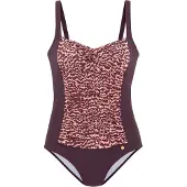 LASCANA Badedragt pink / bordeaux