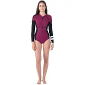 Hurley Advant Texture 2/2 Mm Langærmet Shorty Med Lynlås Foran Til Damer