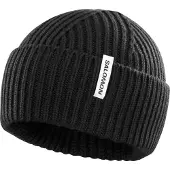 Salomon - Huer - Snowbird Beanie U Deep Black til UnisexUld - Sort