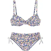 Buffalo Bikini navy / gul / pink