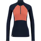 Ulvang Peak Map Half Zip, skiundertrøje, dame, mørkeblå/lyserød
