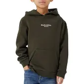 Name it Sweatshirt 'Brody' mørkegrøn / hvid