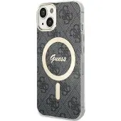 GUESS 4G MagSafe-etui til iPhone 14 - sort
