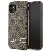 GUESS GUHCN61P4SNW iPhone 11 / Xr brun/brun hardcase 4G Stripe