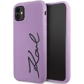 Karl Lagerfeld KLHCN61SKSVGU iPhone 11 / Xr 6,1" lilla/lilla hardcase silikone signatur