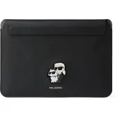 Karl Lagerfeld Saffiano Karl&Choupette taske til en 14" laptop - sort