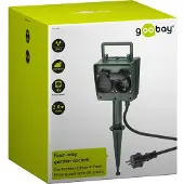 Goobay 55943, 2 m, Udendørs, Type F, Type F (CEE 7/4), IP44, Stænktæt