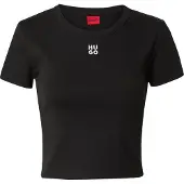 HUGO HUGOtil kvinder. 50512000 Delanor T-shirt sort (M), Casual, Bomuld, Korte ærmer