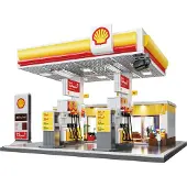 Deqube Shell Tankstation Byggespil 1309 Stykker