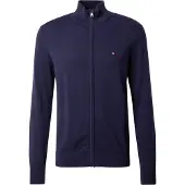 Tommy Hilfiger Cardigan 'Flag Embroidery Zip-thru' navy
