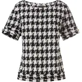 HEINE Bluse sort / hvid