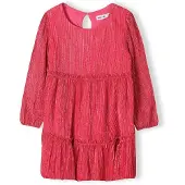MINOTI Kjole navy / magenta / hvid