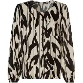 HEINE Bluse beige / sort